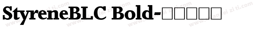 StyreneBLC Bold字体转换